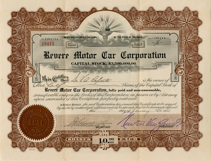 Revere Motor Car Corporation